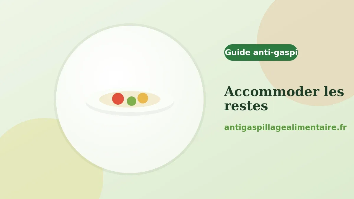 Comment accommoder les restes de repas