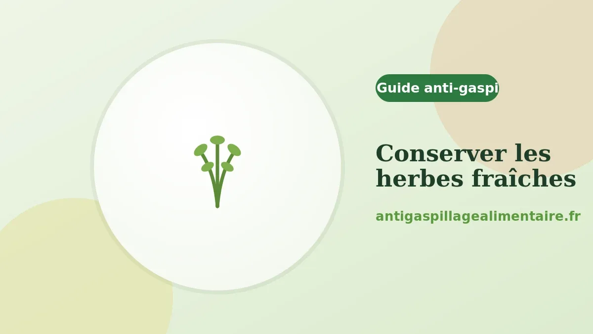 Comment conserver les herbes fraîches longtemps