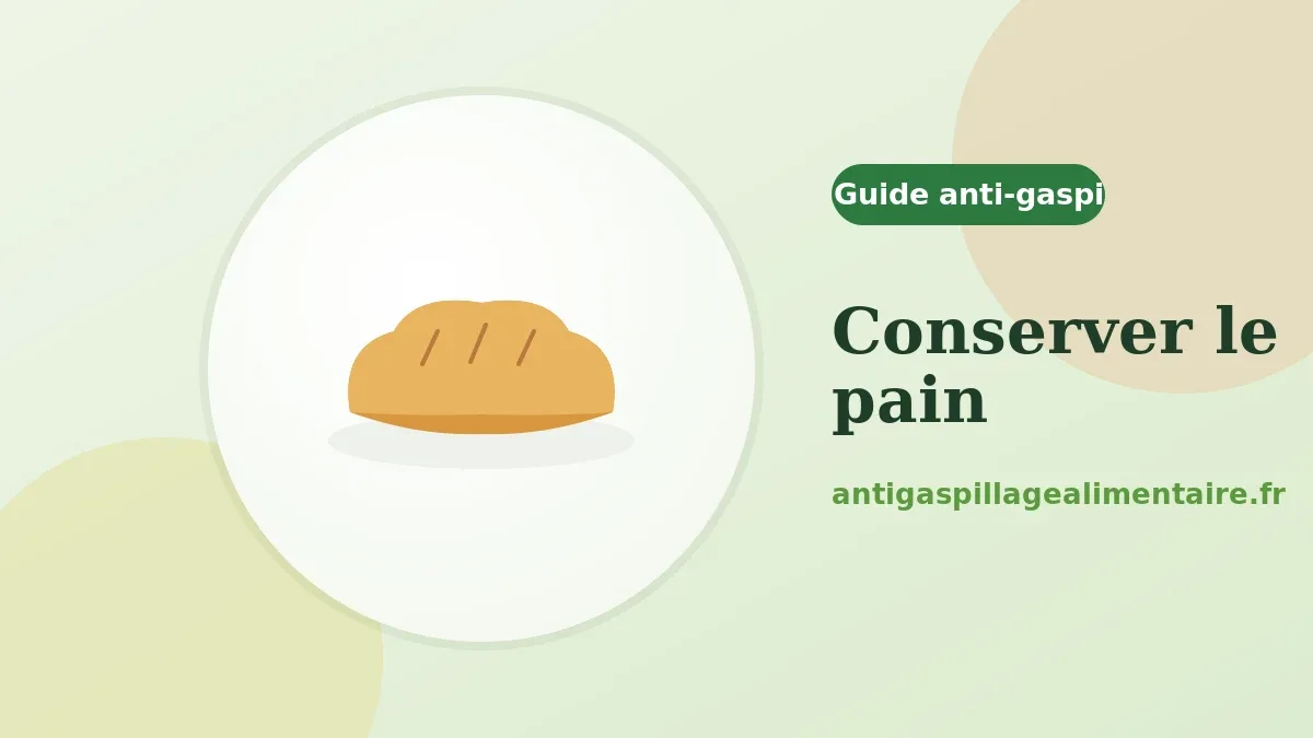 Comment conserver le pain pour qu'il reste frais