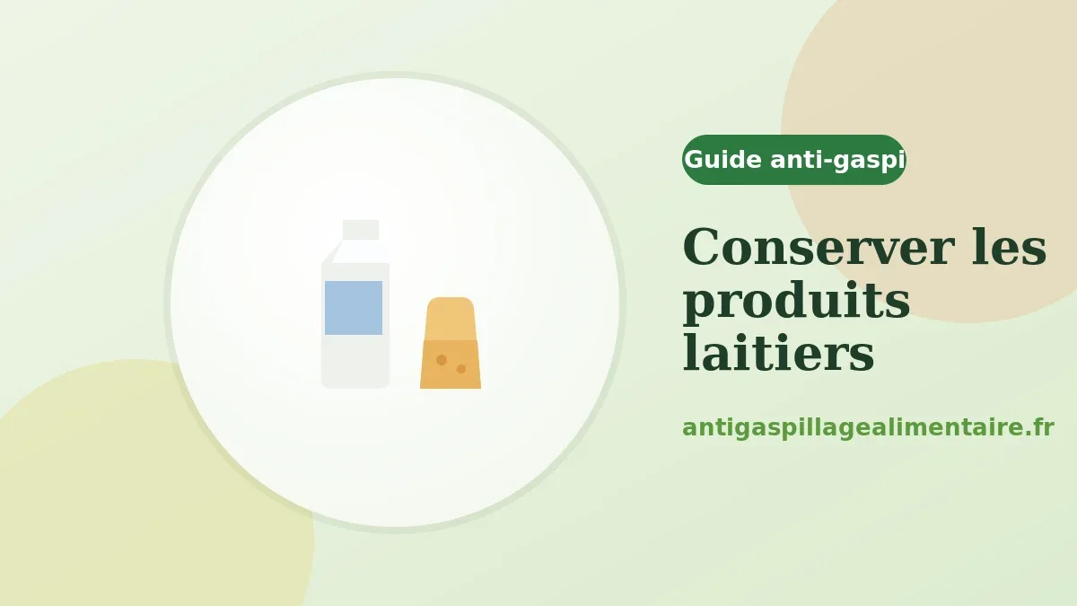 Comment conserver les produits laitiers plus longtemps