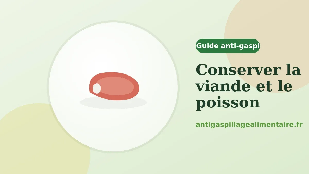 Comment conserver la viande et le poisson en toute sécurité