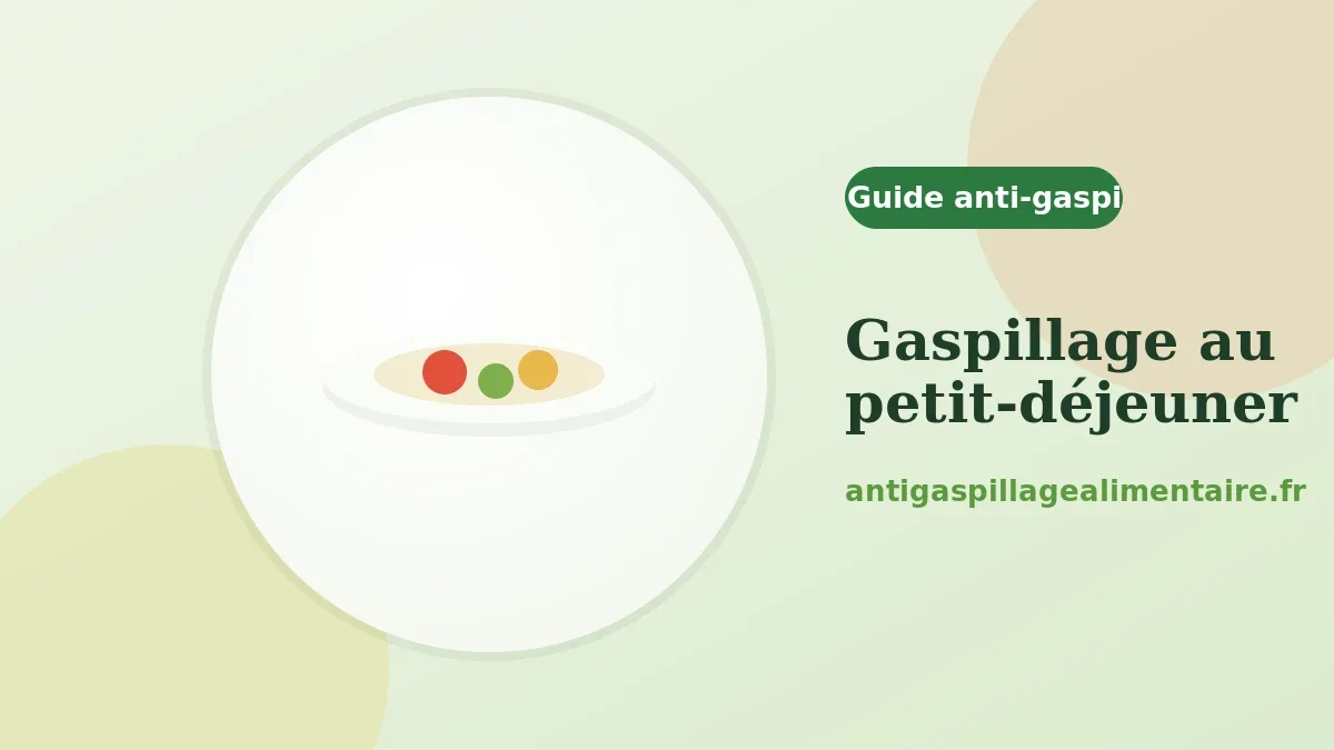 Comment réduire le gaspillage au petit-déjeuner
