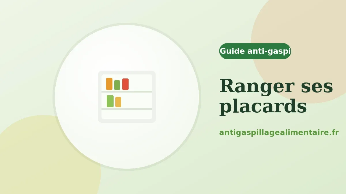 Comment ranger ses placards pour éviter le gaspillage
