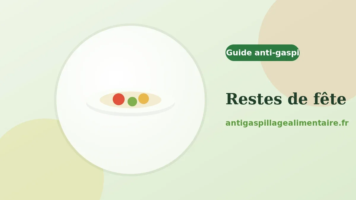 Que faire des restes de repas de fête