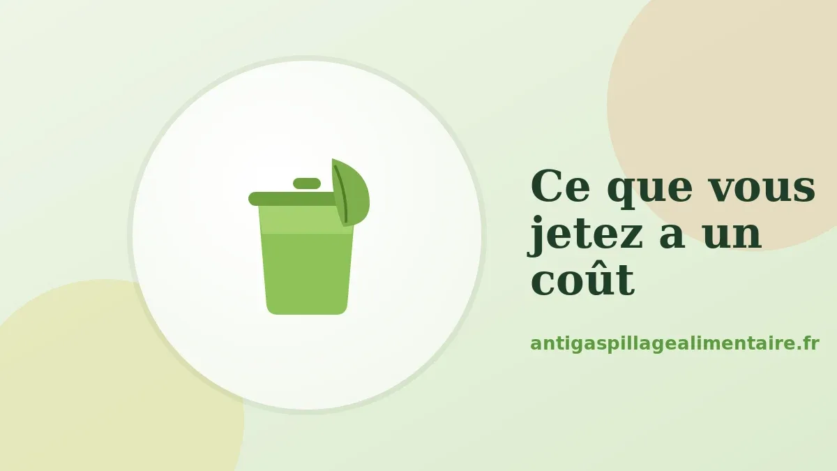 Le coût du gaspillage alimentaire à la maison