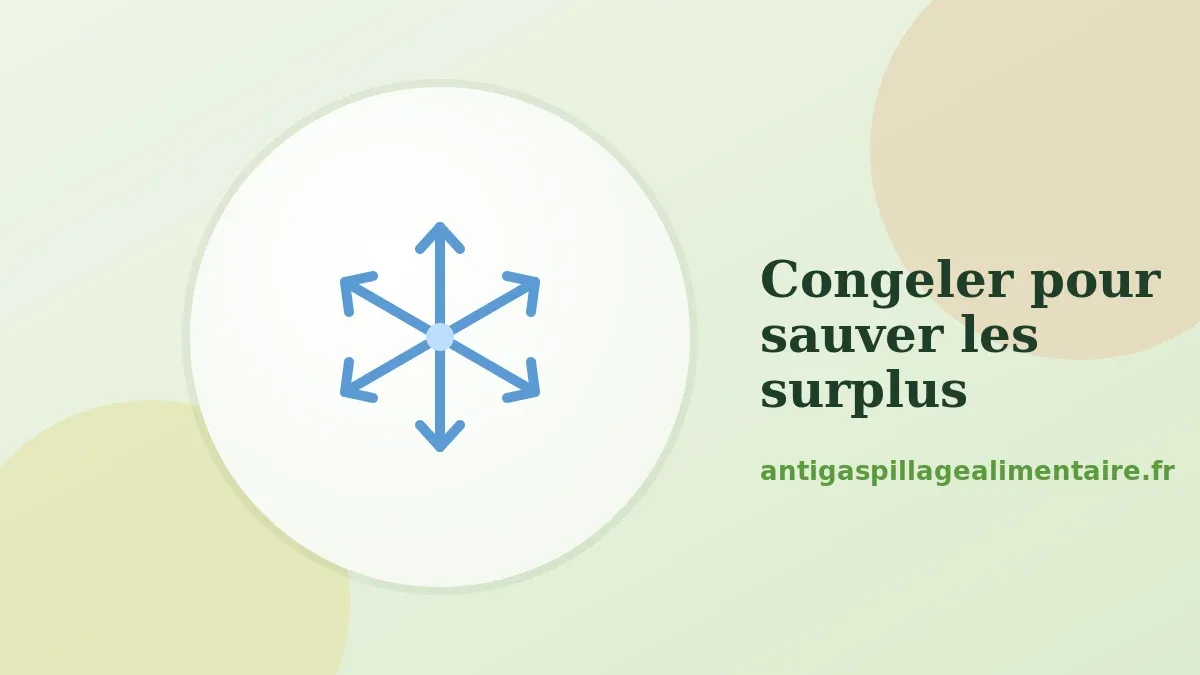 Congeler les surplus pour lutter contre le gaspillage alimentaire