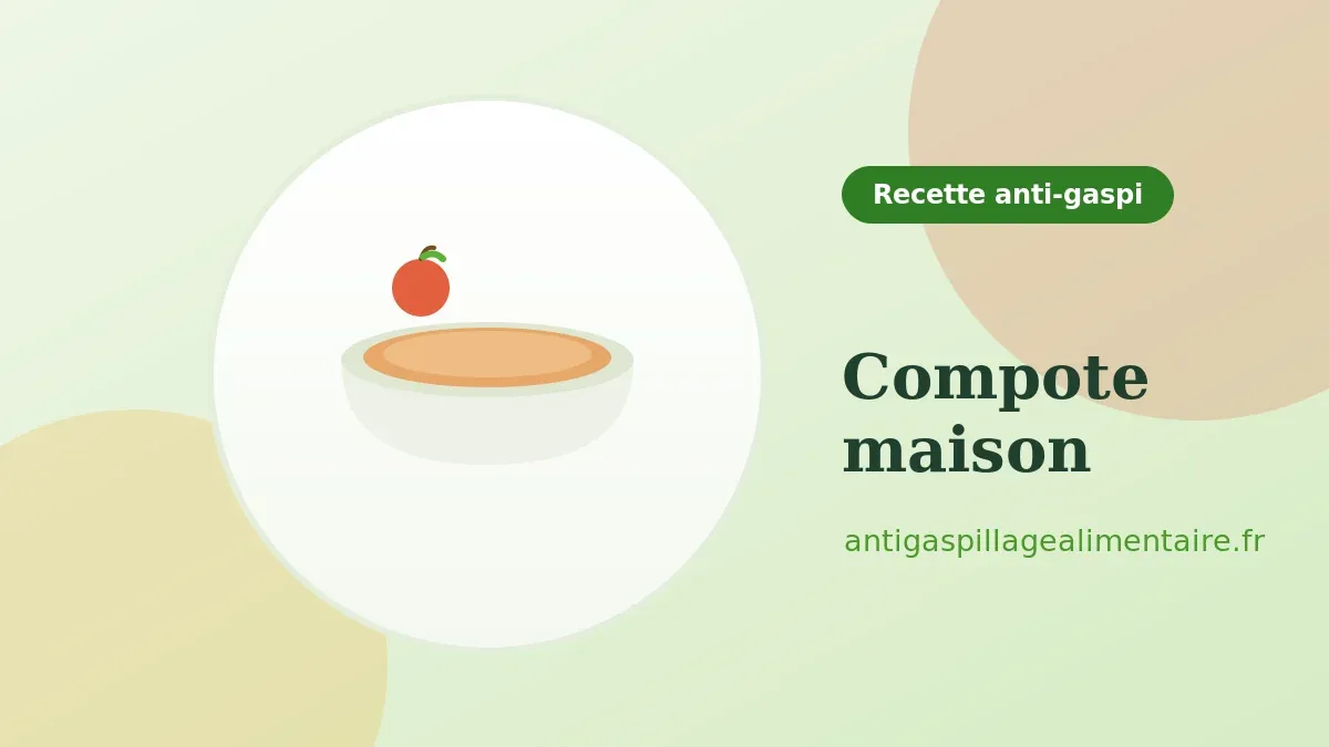 Compote maison, recette anti-gaspillage