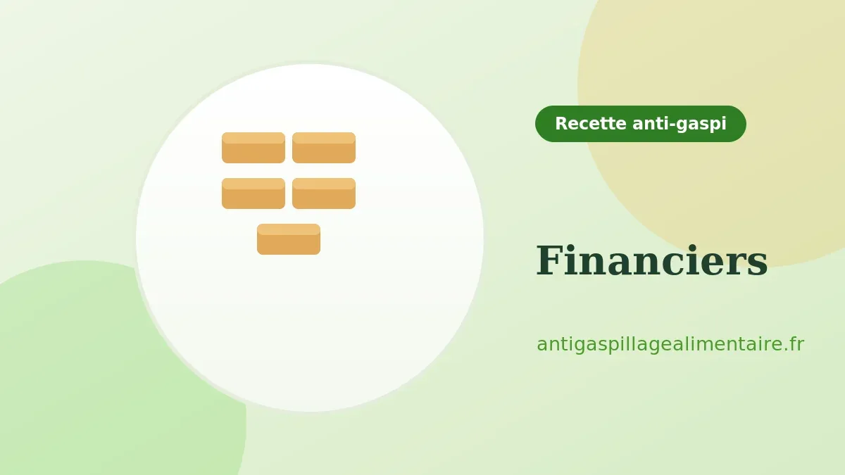 Financiers, recette anti-gaspillage aux blancs d'œufs