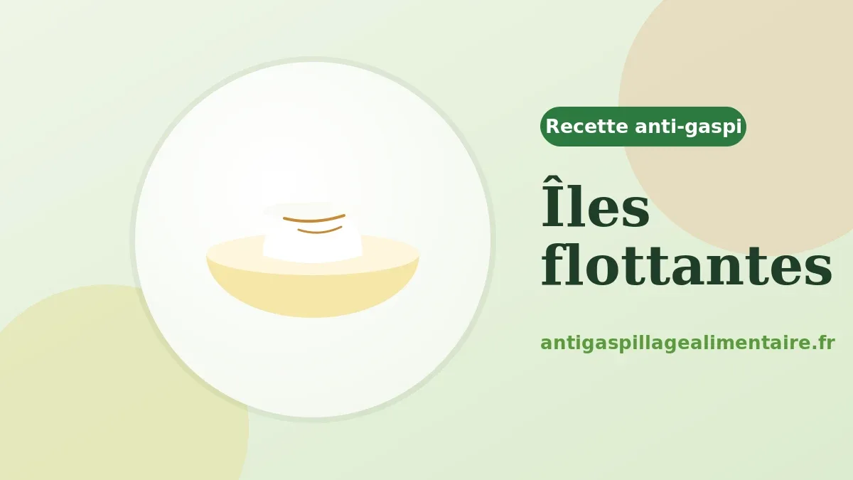 Îles flottantes, recette anti-gaspillage