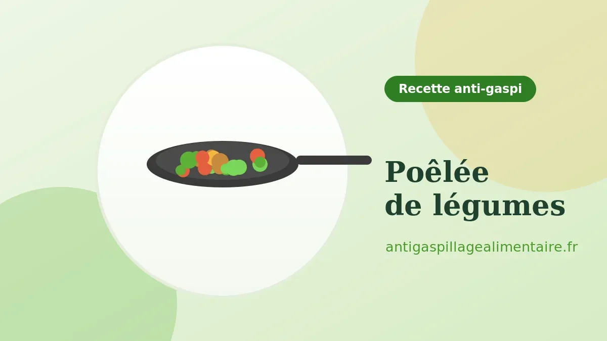 Poêlée de légumes anti-gaspi, recette souple et rapide
