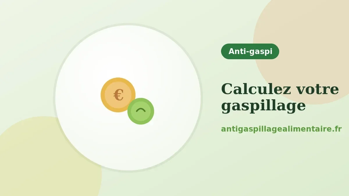 Calculateur de gaspillage alimentaire du foyer